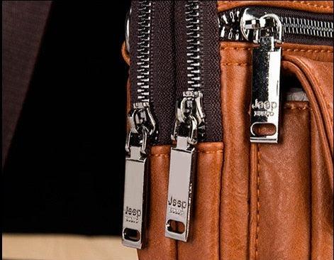 Bolsa Transversal Masculina em Couro Italiano