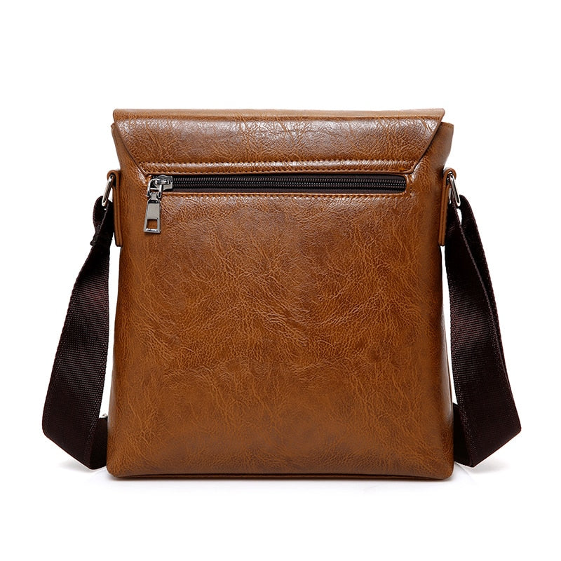 Bolsa Masculina de Couro Jeep Transversal + Carteira de Couro