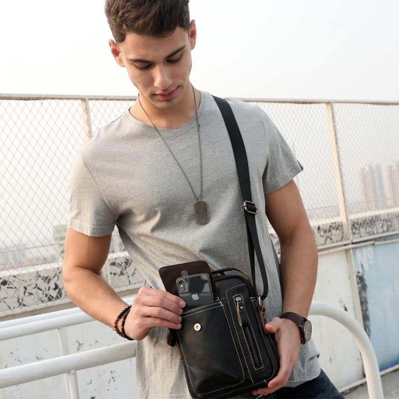 Bolsa de Couro Masculina Bull Pro
