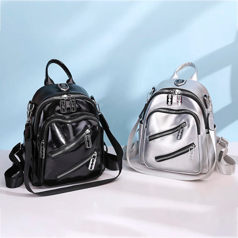 Mochila Feminina de Couro Legítimo Paisley