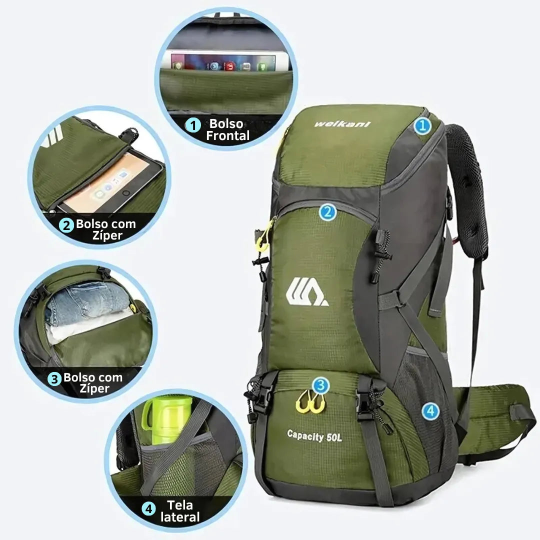 Mochila Cargueira 50 litros - Casualle Trekking 8