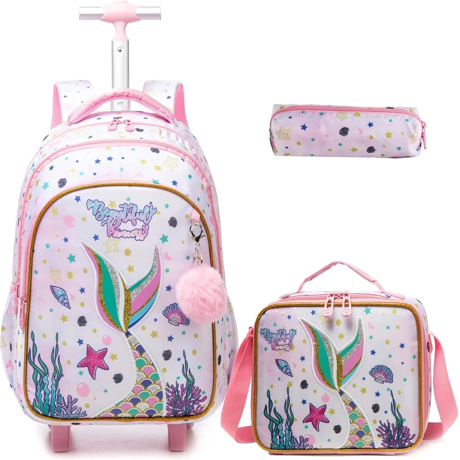 Mochila Escolar Feminina Estampa Coração 15