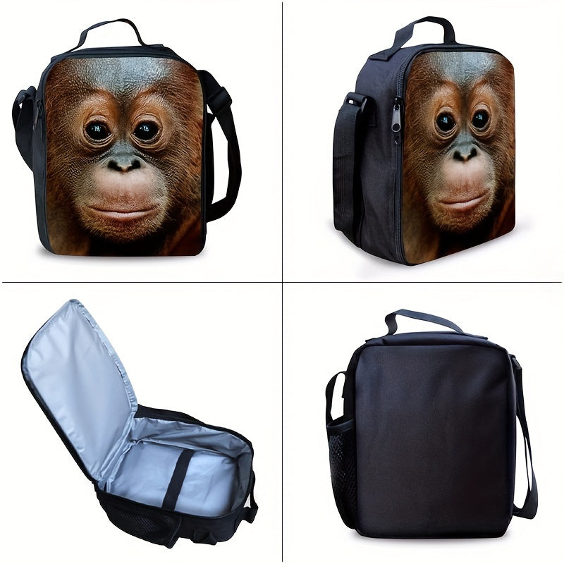 Mochila Escolar Macaco - Mochila, Lancheira e Estojo 2