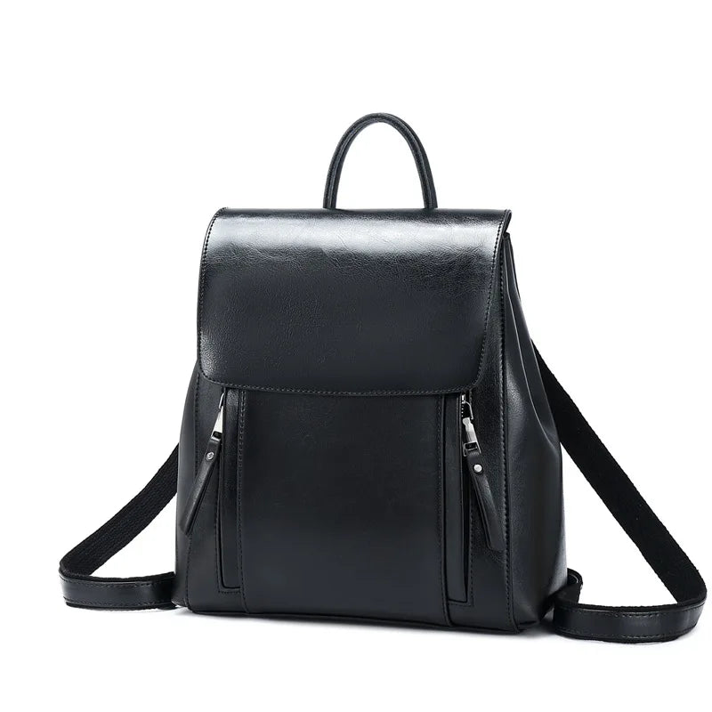 Mochila Feminina de Couro Legítimo BelaMujer