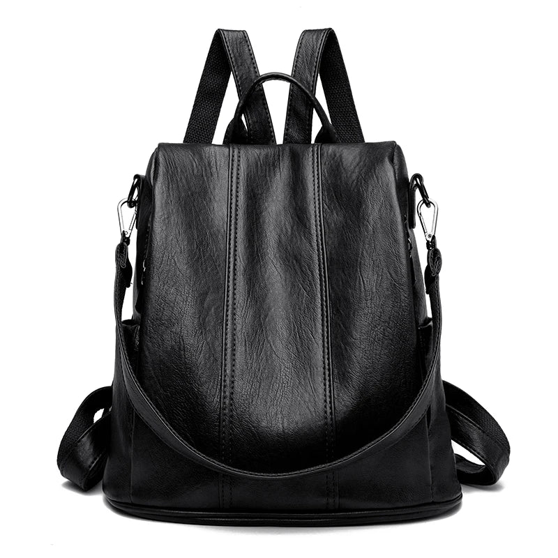 Mochila Feminina de Couro com Alça Lauren