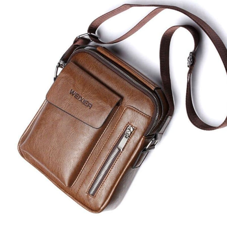 Bolsa Transversal de Couro Masculina - CrossPack