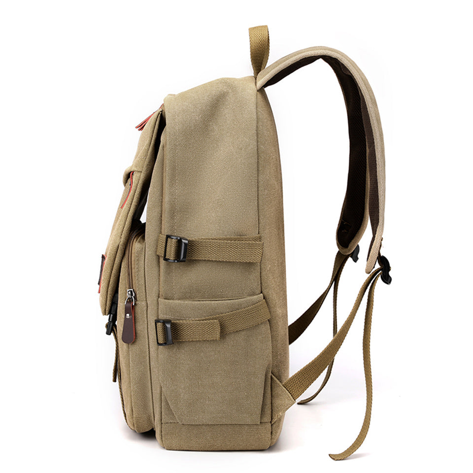 Mochila de Lona Masculina Escolar Oxford