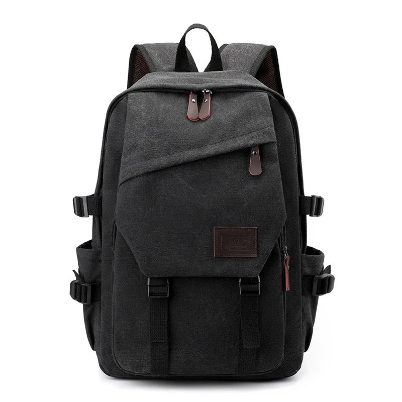 Mochila de Lona Masculina Escolar Oxford