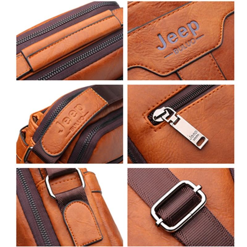Bolsa Masculina de Couro Jeep Transversal + Carteira de Couro