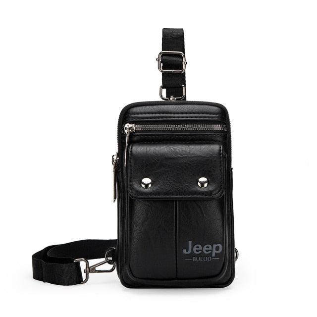Bolsa Transversal Masculina em Couro Italiano