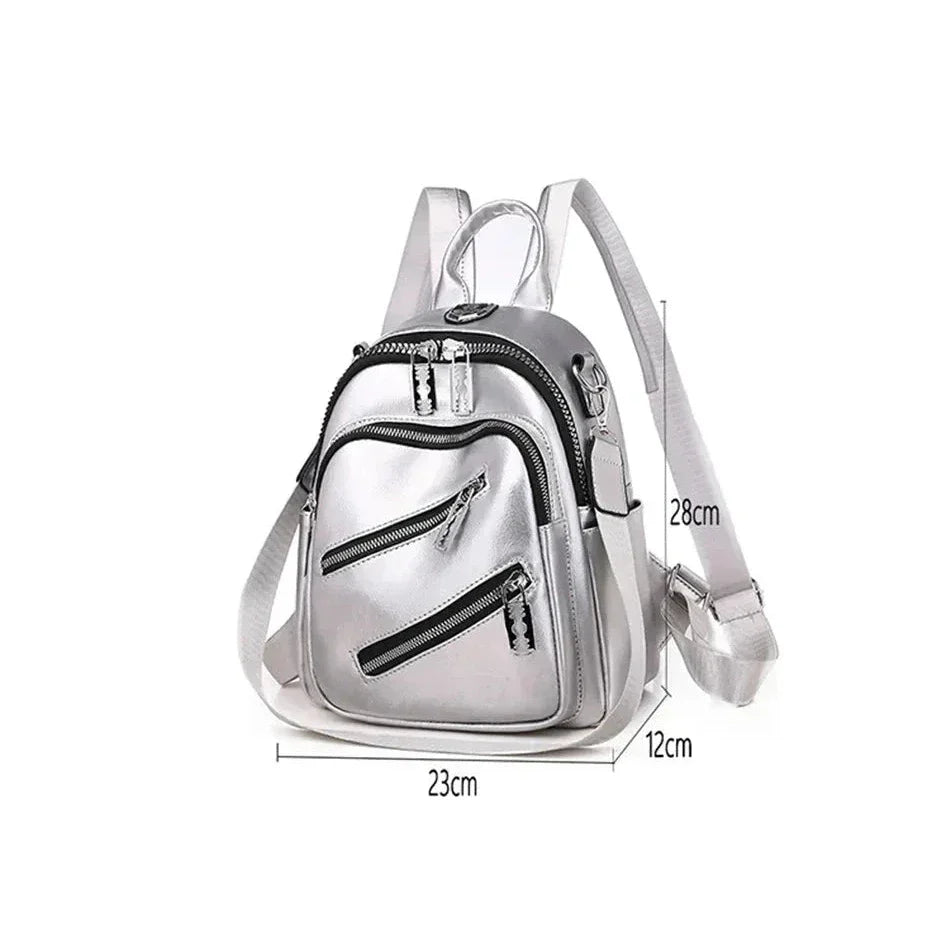 Mochila Feminina de Couro Legítimo Paisley