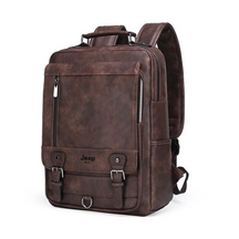 Mochila de Couro Masculina - JEEP Bag