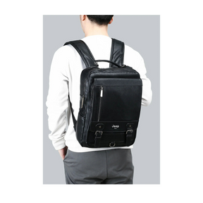 Mochila de Couro Masculina - JEEP Bag