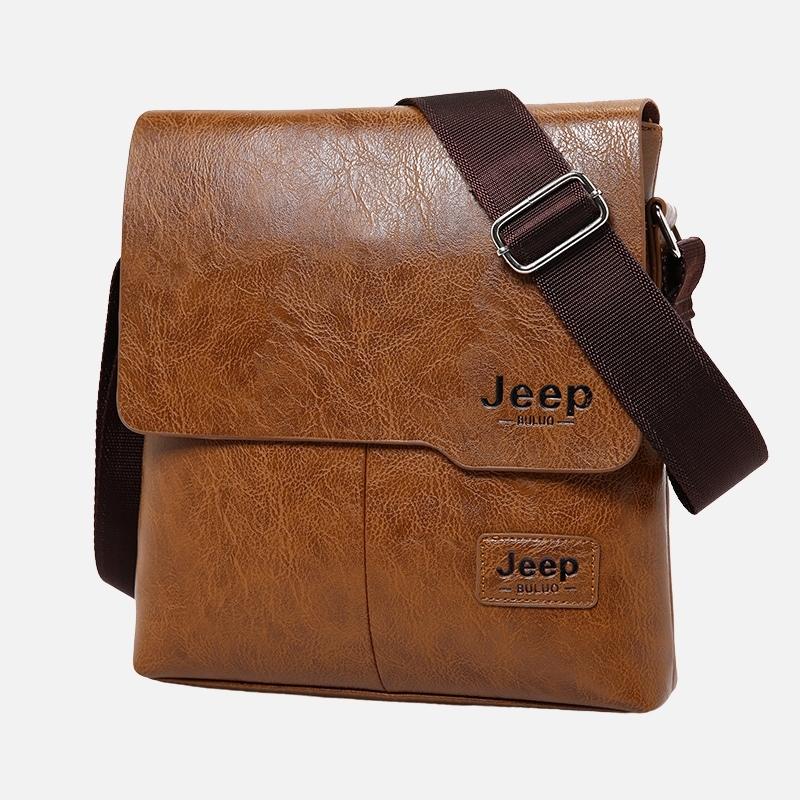 Bolsa JEEP Transversal de Couro Legítimo - Rugged