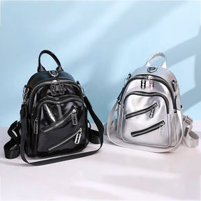 Mochila Feminina de Couro Legítimo Paisley