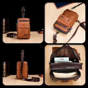 Bolsa Masculina de Couro - Jeep Pack