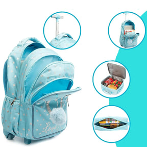 Mochila Escolar Feminina Estampa Coração 3