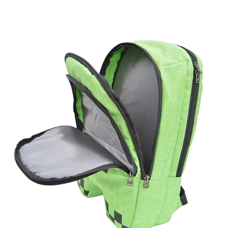 Mochila Escolar Infantil Creeper Minecraft 2