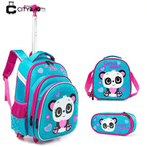 Mochila Escolar Infantil de Rodinhas Desenho 2