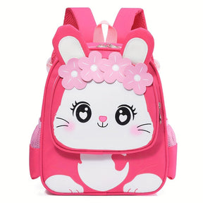 Mochila Infantil Coelho com Bolso para Garrafa