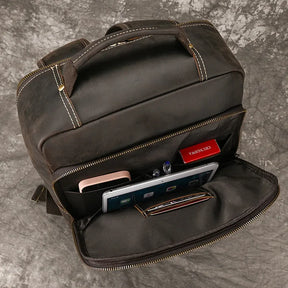 Mochila de Couro Legitimo Dallas Notebook 15.6