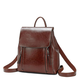 Mochila Feminina de Couro Legítimo BelaMujer