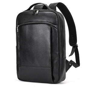 Mochila de Couro Genuíno Notebook 15"