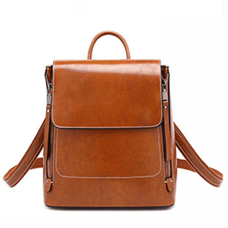 Mochila Feminina de Couro Bella Vita
