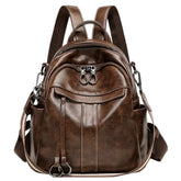 Mochila Feminina de Couro Legítimo Lumis