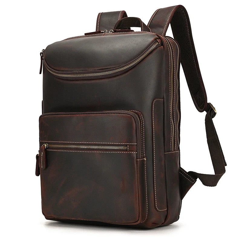 Mochila Masculina de Couro Notebook 15.6 Bear