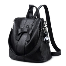 Mochila Feminina de Couro Anti-Furto Maya