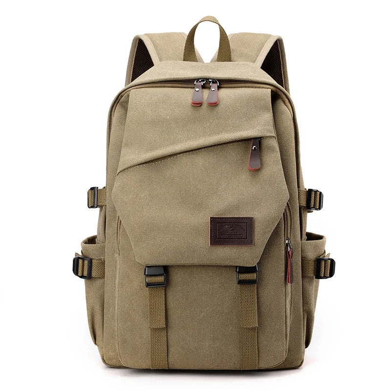 Mochila de Lona Masculina Escolar Oxford