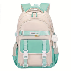 Mochila Escolar Feminina com Chaveiro