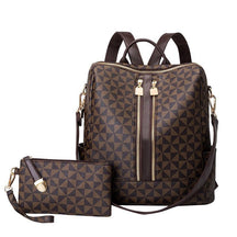 Mochila Feminina de Couro Elegance + Carteira