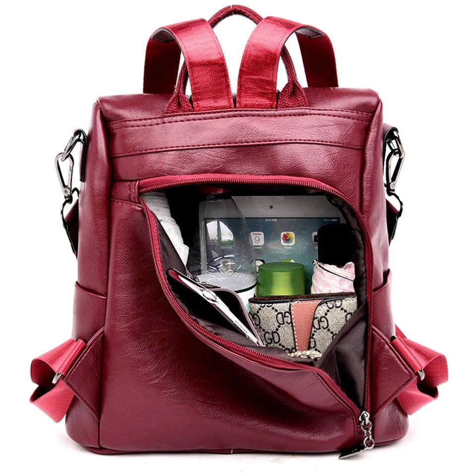 Mochila Feminina de Couro - Amélie