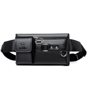 Bag Masculina Transversal de Couro Legítimo