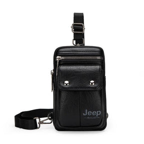 Bolsa Transversal Masculina em Couro Italiano